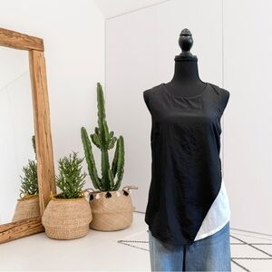 Bordeaux Orlana Sleeveless Split Layered Top
